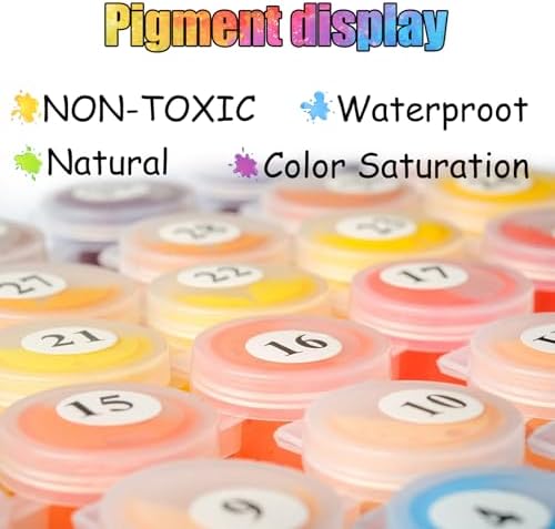2 Pack Adult Paint by Number Kits on Canvas-Landscapes Paint by Number Adult,Paint by Numbers Kits for Adults With Gifts Box,DIY Landscapes Painting Kits for Gifts Home Wall Decor(16x20inch) - Image 7