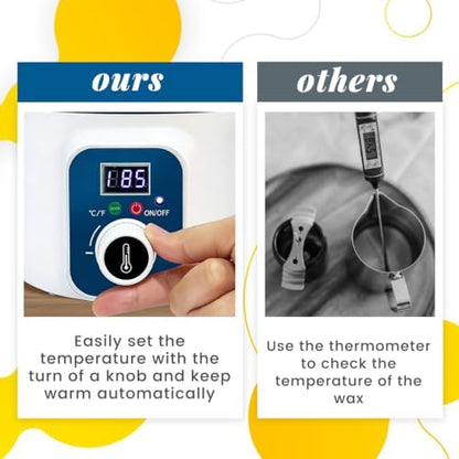 KQU Wax Melting Pot with Digital Temperature Control for Candle Making - Image 4