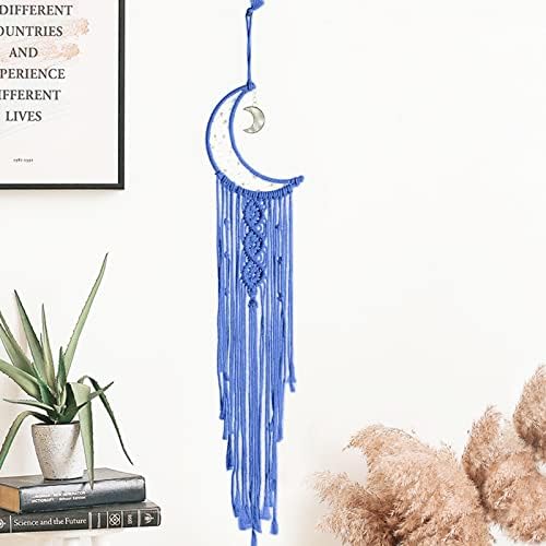 JeogYong Macrame Kit, DIY Moon Dream Catcher Macrame Kits for Kids & Adults Beginners, Includes Metal Hoop Rings Macrame Cord or More Craft Supplies and Materials for Bohemian Wall Decor Dreamcatcher - Image 3