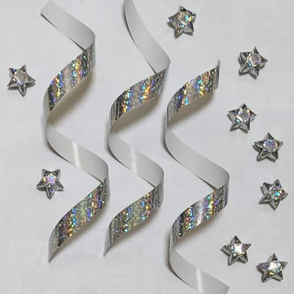 500-Strips Silver Sparkle Foil Paper Strips for Making Origami Stars, Lucky Stars, Puff Stars. Reflective Mirror Shiny Paper Strips, 0.5 x 11 inch. (Silver Sparkle Foil, 500) - Image 3