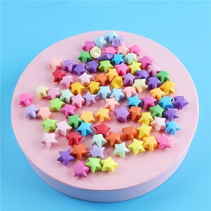 1080 Sheets Origami Star Paper 6 Macaron Color Strips Double Sided Lucky Star Decoration Folding Paper for DIY Hand Art Supplies (macaron-1080 sheets) - Image 5