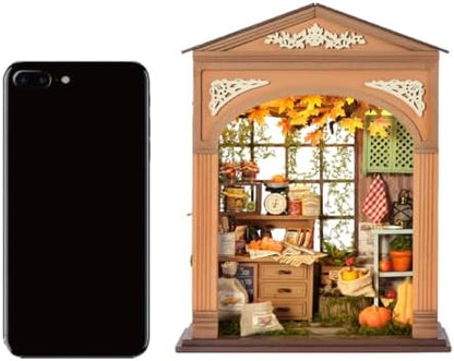 DIY Miniature Dollhouse Kit, 1:24 Scale Handmade Craft Model Harvest Time, Creative 3D Wooden Puzzle Building Set for Adults, Compact Home Decor Gift - Image 3