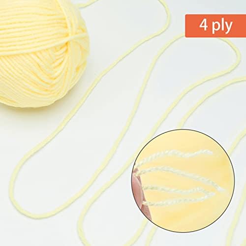 NICEEC 300g Soft Assorted Colors Yarn 100% Acrylic 870yds -Series 7 - Image 3
