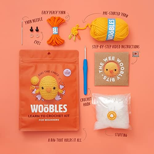 The Woobles Crochet Kit for Beginners (Kiki the Chick) - Image 3