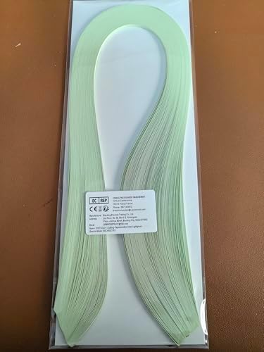 ODETOJOY Quilling Paper Strips 3mm Paper Quilling Set 120pcs Quilling Strips 1/8inch Single Color Star Origami Paper DIY Hand Crafts (LightGreen) - Image 5
