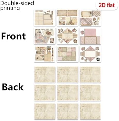 XINPOCUT Sweet Love Folio,Assembly kit mini Project,Folio Booklet Craft Kit, Junk Journal Kit, Scrapbooking Supplies, Journaling Decor, Mini Folio Writer Folder Project, Arts & Crafts Gifts - Image 4
