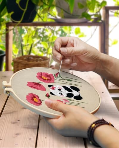 TINDTOP Embroidery Kit for Adult, Panda Embroidery Practice Kits - Image 4