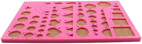 JCBIZ Pink Paper Quilling Template Board Mould Crimper Tool for Paper Strips DIY Art Crafts - Image 3