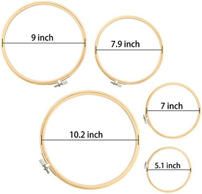 Similane Embroidery Kit 215 Pcs,100 Colors Threads,5 Pcs Embroidery Hoops,3 Pcs Aida Cloth,40 Sewing Pins,Cross Stitch Tools and Embroidery Starter Kit for Adults Beginners - Image 7