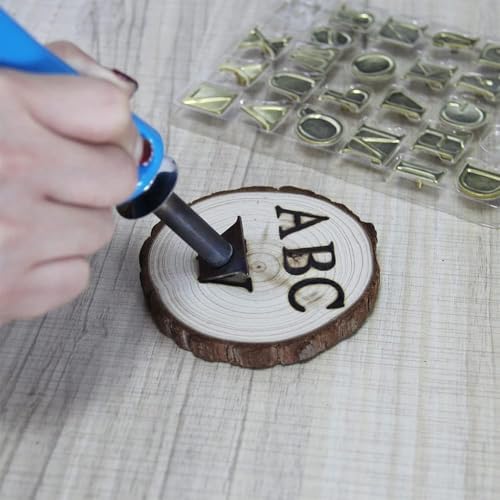 26 Pack Wood Burning Alphabet Set - 26 Large Letters Wood Burning Tool - DIY Set for Wood or Other Surfaces, Size M4 - Image 5