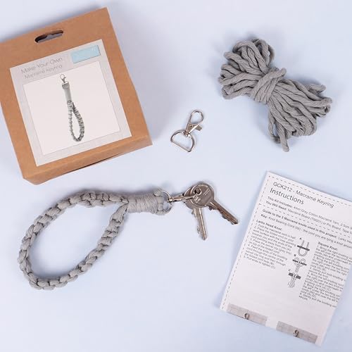 Trimits Make Your Own Macrame Kit, 21 x 2cm, Keyring - Image 7