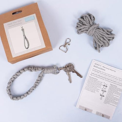 Trimits Make Your Own Macrame Kit, 21 x 2cm, Keyring - Image 7