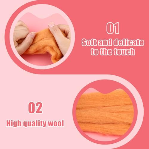 UOOU Needle Felting Kit, Wool Felting Kit with Felting Needles Supplies - Image 3