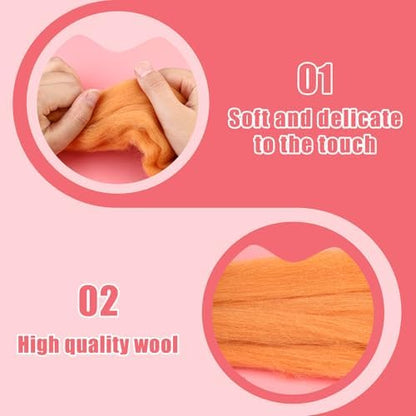 UOOU Needle Felting Kit, Wool Felting Kit with Felting Needles Supplies - Image 3