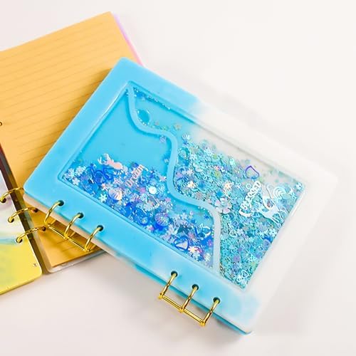 DIY Resin Shaker Journal Kit Diorama - Complete Set with Notebook Molds, Binder Refills - Image 5