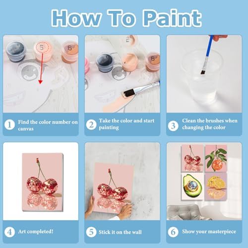 Paint by Number for Adults, Disco Ball Paint by Numbers Kit for Adults 8x12 - Image 6