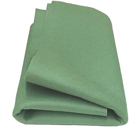 100% Merino Wool Craft Felt - Mint (18" x 18" Piece) by WeirDollsCrafts