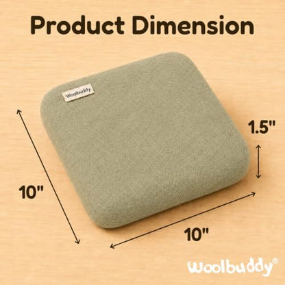 Woolbuddy Needle Felting Mat 10 x 10 x 1.5 Inch (Beige), Pure Wool Felt Pad - Image 3