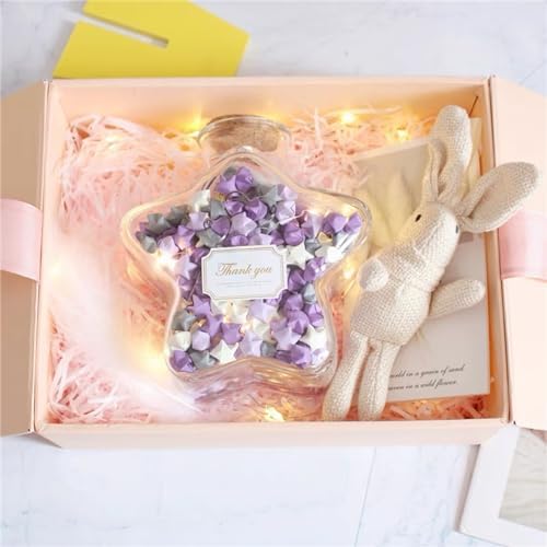 2160 Sheets Origami Star Paper 4 Purple colors Strips Double Sided Lucky Star Decoration Folding Paper for DIY Hand Art Supplies (Purple-2160 sheets) - Image 7