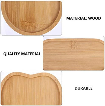 6pcs Wooden Tray Fillable Mosaic Tray Wood Decorative Tray Art Tray Art Trays,Mosaic Supplies for DIY Plate Ornaments Mosaic Crystal Making Crafts - Image 2
