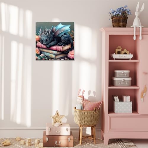Dragon Paint by Numbers Kit for Adults Beginner, Paint by Numbers 10x10 in - Image 6