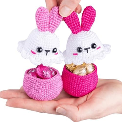 CSWCS Crochet Kit for Beginners - Easy Starter Crochet Kit for Adults, Amigurumi Craft Gifts with Yarn, Hook & Video Tutorial, Knitting & Crochet Supplies (Animal) by Cswcs
