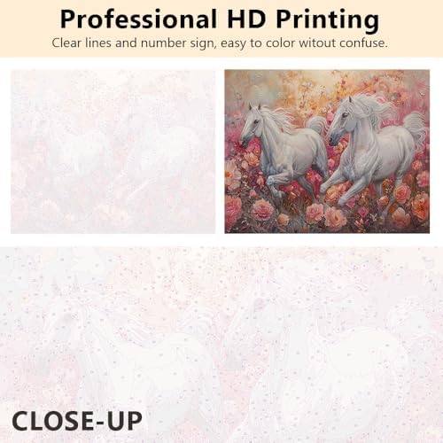 TUMOVO Animals Paint by Numbers for Adults Horse - Image 5