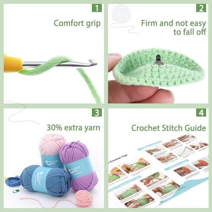 CrochetBox Turtle Complete Crochet Kit for Beginners, Easy Craft for Adults - Image 5