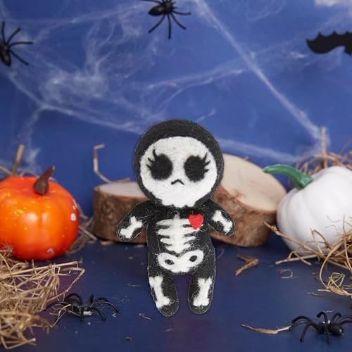 Simply Make Needle Felting Kit Halloween Miss Skeleton, Including Wool, Needles, Tools, for Beginners, Needle Felting Craft Kits, Starter Hobby Craft, Decoration, Gift, Hobbies for Crafty Enthusiasts - Image 5