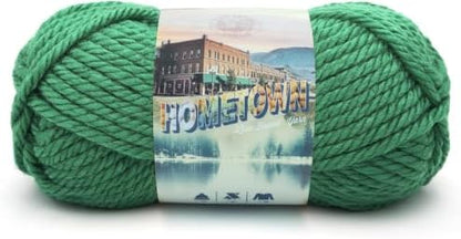 Lion Brand Hometown Yarn - Bulky Yarn for Knitting and Crocheting, 5-Pack, Green Bay by LionBrandYarn