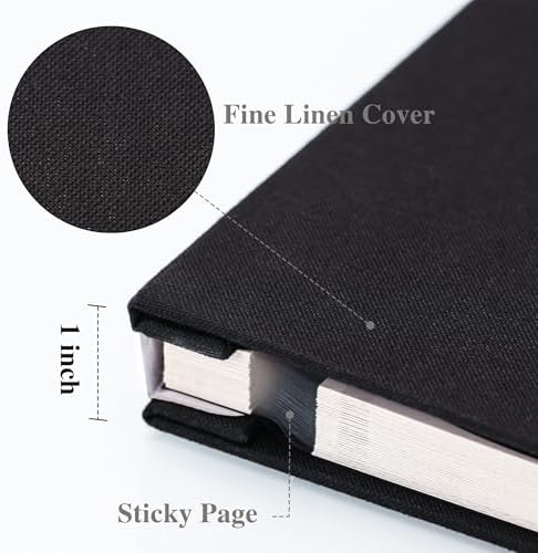 Vienrose Large Self Adhesive Photo Album with Window 11x10.6 40 Pages Black - Image 3
