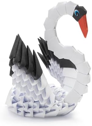 Beautiful 3D Paper Sculpture with Patented Components and understandable Building Instructions, from 8 Years (swan) - Image 3