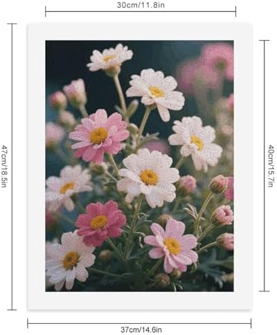 STVNKML Plant Floral Flowers Paint by Numbers Kit for Adults Beginners DIY Adult Paint by Number Kits on Canvas Digital Oil Number Painting Kits for Home Decor Gift 40x30cm - Image 2
