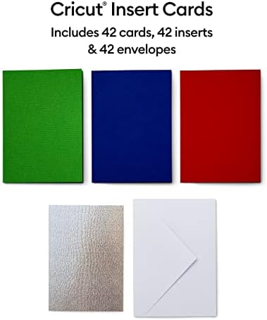 Cricut Insert Cards R10, Create Depth-Filled Birthday Cards, Thank You Cards, Custom Greeting Cards at Home, Compatible with Cricut Joy/Maker/Explore Machines, Rainbow Scales Sampler (42 ct) - Image 2