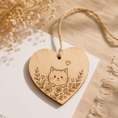 25PCS Wood Hearts for Crafts, 4" Unfinished Wood Heart Plaques - Image 6