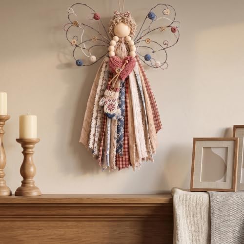 Fabric Angel Wall Hanging Kit, DIY Macrame Craft for Adults Beginners by Unknown