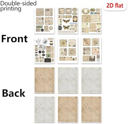 XINPOCUT Folio,Assembly Kit Mini Project,Folio Booklet Craft Kit, Junk Journal Kit, Scrapbooking Supplies, Journaling Decor, Mini Folio Writer Folder Project, Arts & Crafts Gifts - Image 3