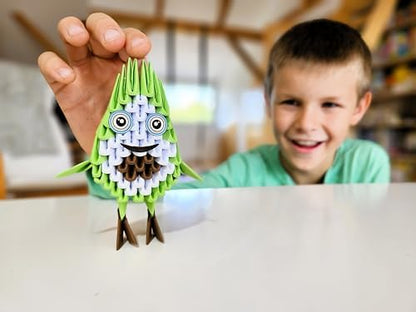 Beautiful 3D Paper Sculpture with Patented Components and understandable Building Instructions, from 8 Years (Avocado) - Image 5