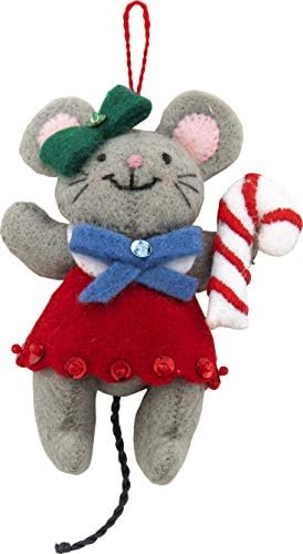Bucilla 89288E Felt Applique Christmas Ornament Kit, Night Before Christmas, Set of 6 - Image 5