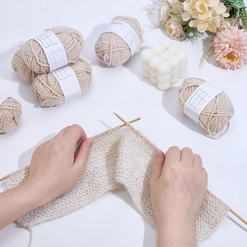 WEBEEDY Knitting Kit for Beginners Adults, Hat Scarf Glove Knitting Starter Kit Complete Beginners Knit Set with Yarn, Knit Needles, Easy to Follow Instruction for Crocheting Accessories Gift - Image 4
