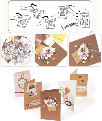 Huralona Greeting Card Making Supplies Envelope Kit Gift Anniversary Craft - Image 3