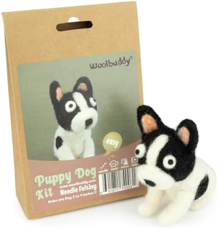 Woolbuddy Needle Felting Starter Kit (Puppy) for Beginner & Adult with Tool by Woolbuddy