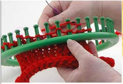 S & E TEACHER'S EDITION Round Knitting Loom Set, Green - Image 4