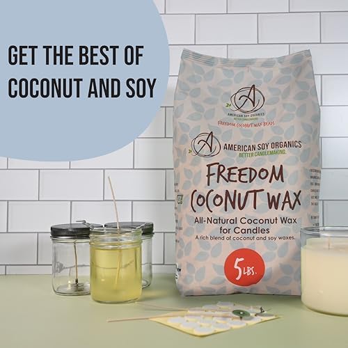 American Soy Organics Freedom Coconut Soy Wax Beads, Candle Wax, 10 lbs - Image 2