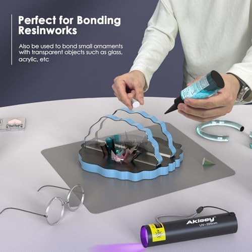 Akisey 50g UV Resin Kit with Light for Bonding & Fast Curing in Seconds - Image 6