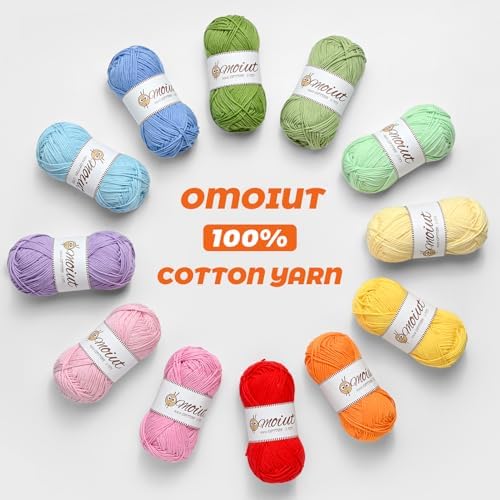 3 Pack Cotton Yarn for Crocheting, Baby Yarn for Crocheting Soft, 393yds / 5.29oz Fluffy Amigurumi Crochet Yarn, 5 Ply 100% Milk Cotton Yarn for Puzzle、Socks、Clothes(3 Light Grey) - Image 2