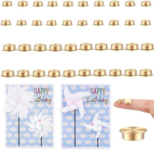 40 Pcs Mini Metal Rotating Bearings for DIY Handmade Crafts Paper Cards Scrapbooking, 360°Rotation Smooth Spin Mechanism Spinner for Jewelry Making Nail Decor Crafts Project Tools (8x10x3mm&5x7x2.5mm) by CYFUNDESIGN