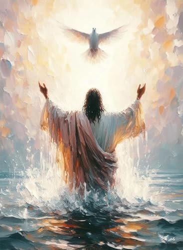 BAWKENTON Jesus Paint by Numbers for Adults and Kids by BAWKENTON