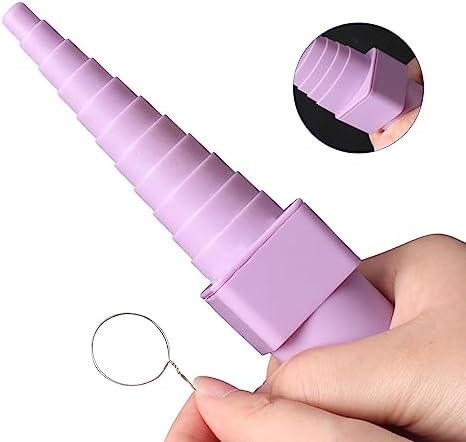 QMQJIA Pack of 6pcs Paper Quilling Tower DIY Handmade Shaping Tool Paper Wire Tower 6 Shapes Available Jewelry Making Tool Adult and Children Friendly - Image 5