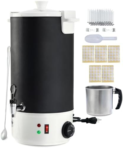 TCFUNDY Wax Melter for Candle Making 10L Black, Electric Non-Stick Candle Wax Melter Pot 10L, DIY Candle Making Kit for Adults, Soy Wax and Beeswax Candle Maker by TCFUNDY